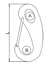 蛋型彈簧鉤標(biāo)注